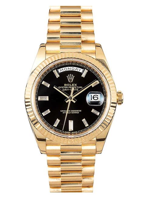 black rolex presidential|Rolex presidential 40mm diamond bezel.